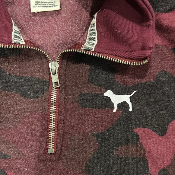 Victoria’s Secret pink pullover with neck zipper - Picture 6 of 7